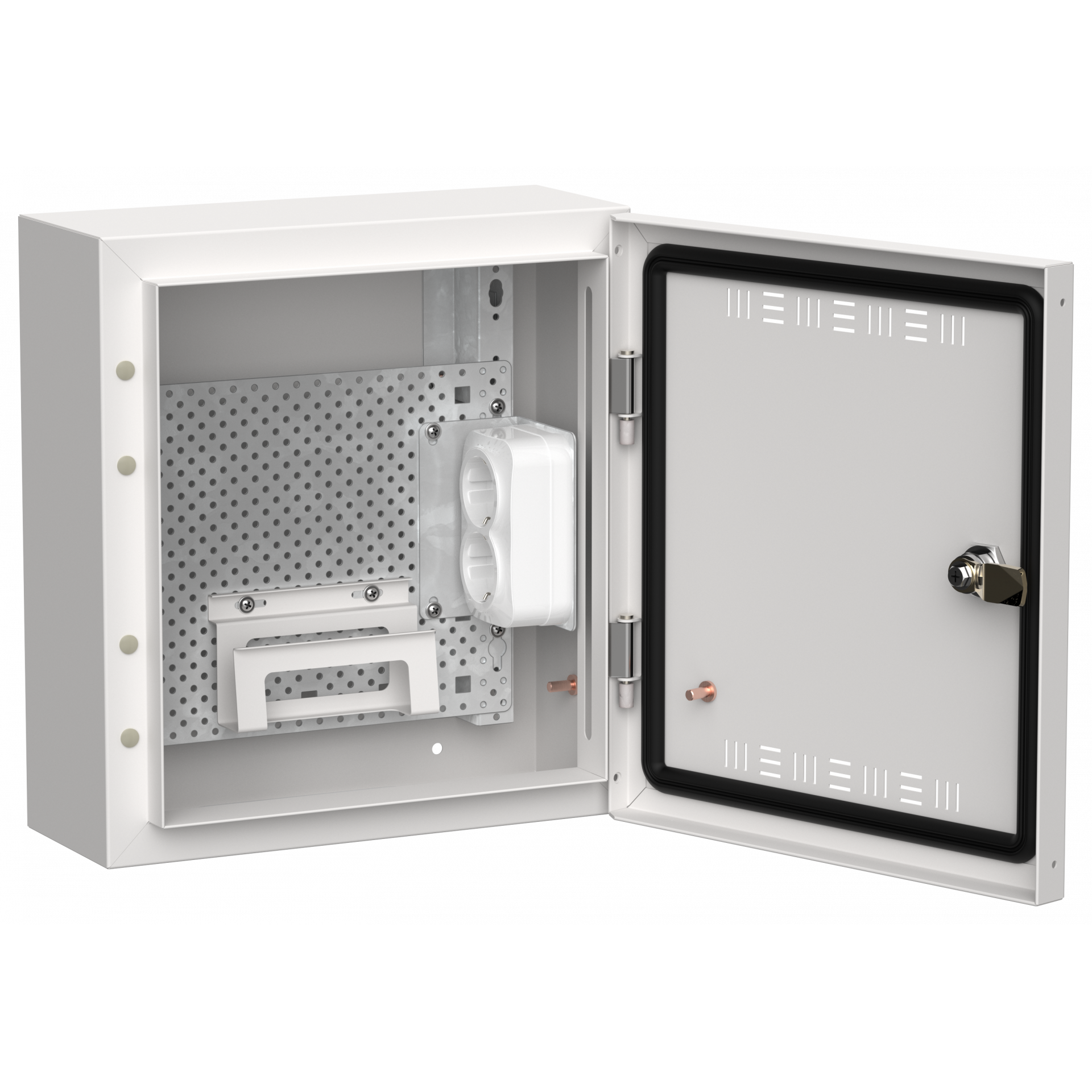 TITAN 5 Корпус мультимедиа ЩРн-12 (1х12) 335х310х140мм IP30 белый IEK