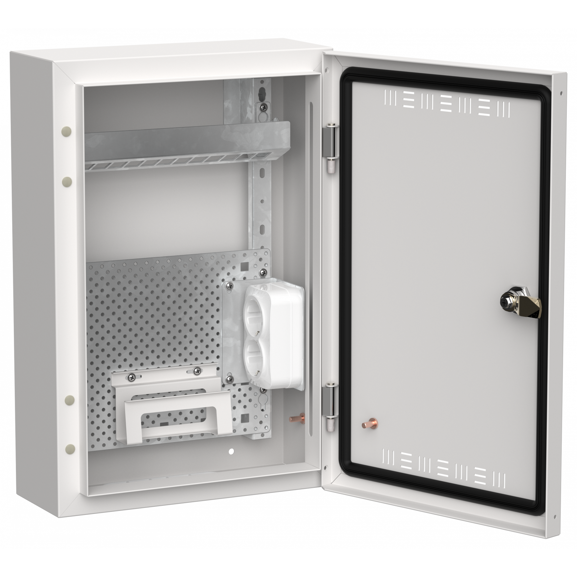 TITAN 5 Корпус мультимедиа ЩРн-24 (1х24) 460х310х140мм IP30 белый IEK