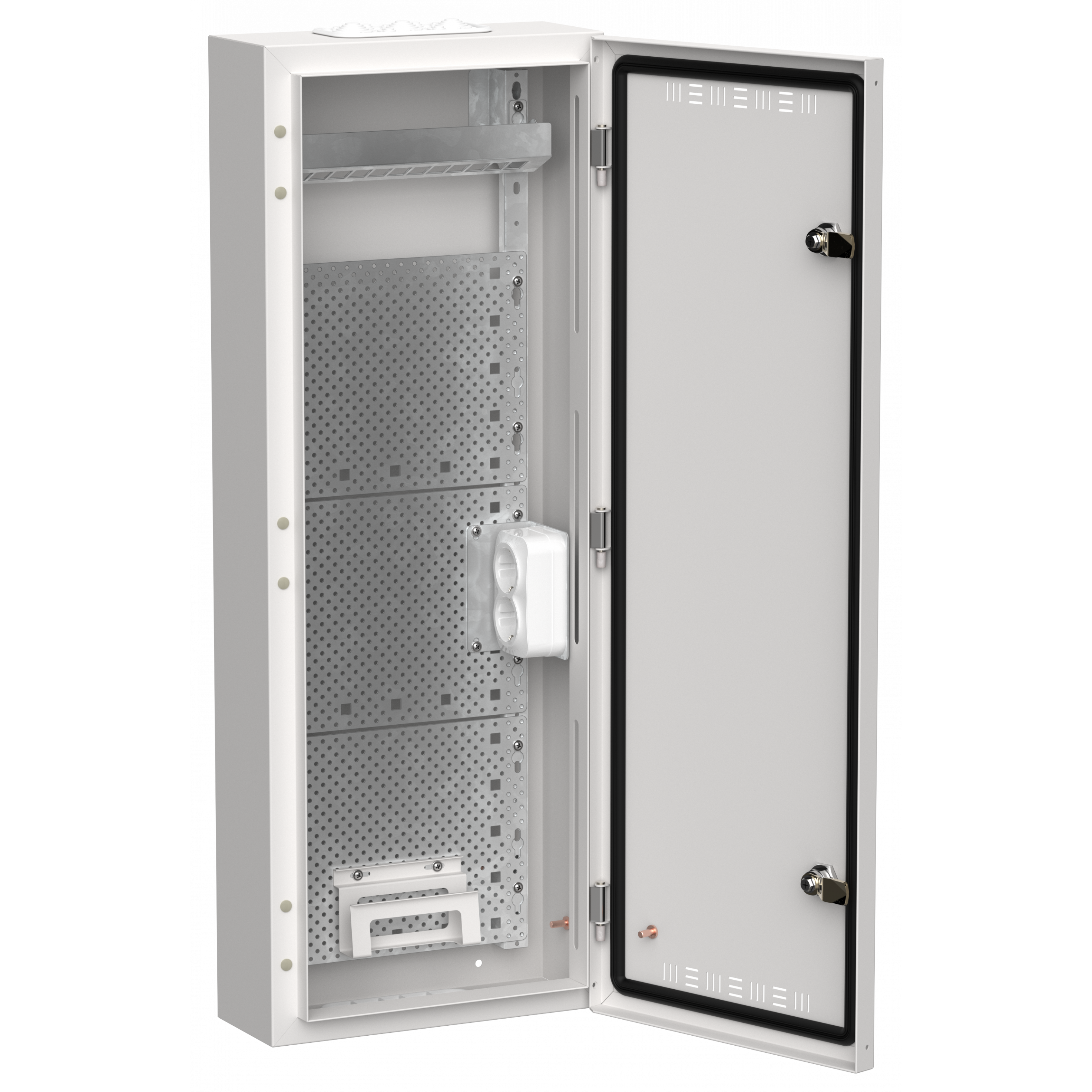 TITAN 5 Корпус мультимедиа ЩРн-60 (1х60) 835х310х140мм IP30 белый IEK