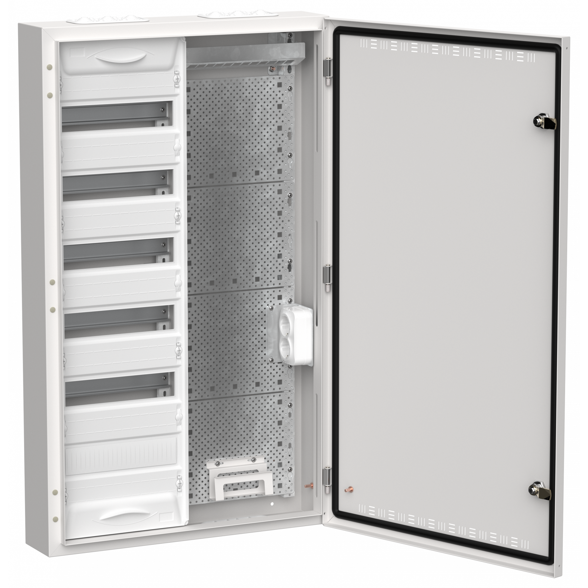 TITAN 5 Корпус комбинированный ЩРн-72 (2х72) 960х570х140мм IP30 белый IEK