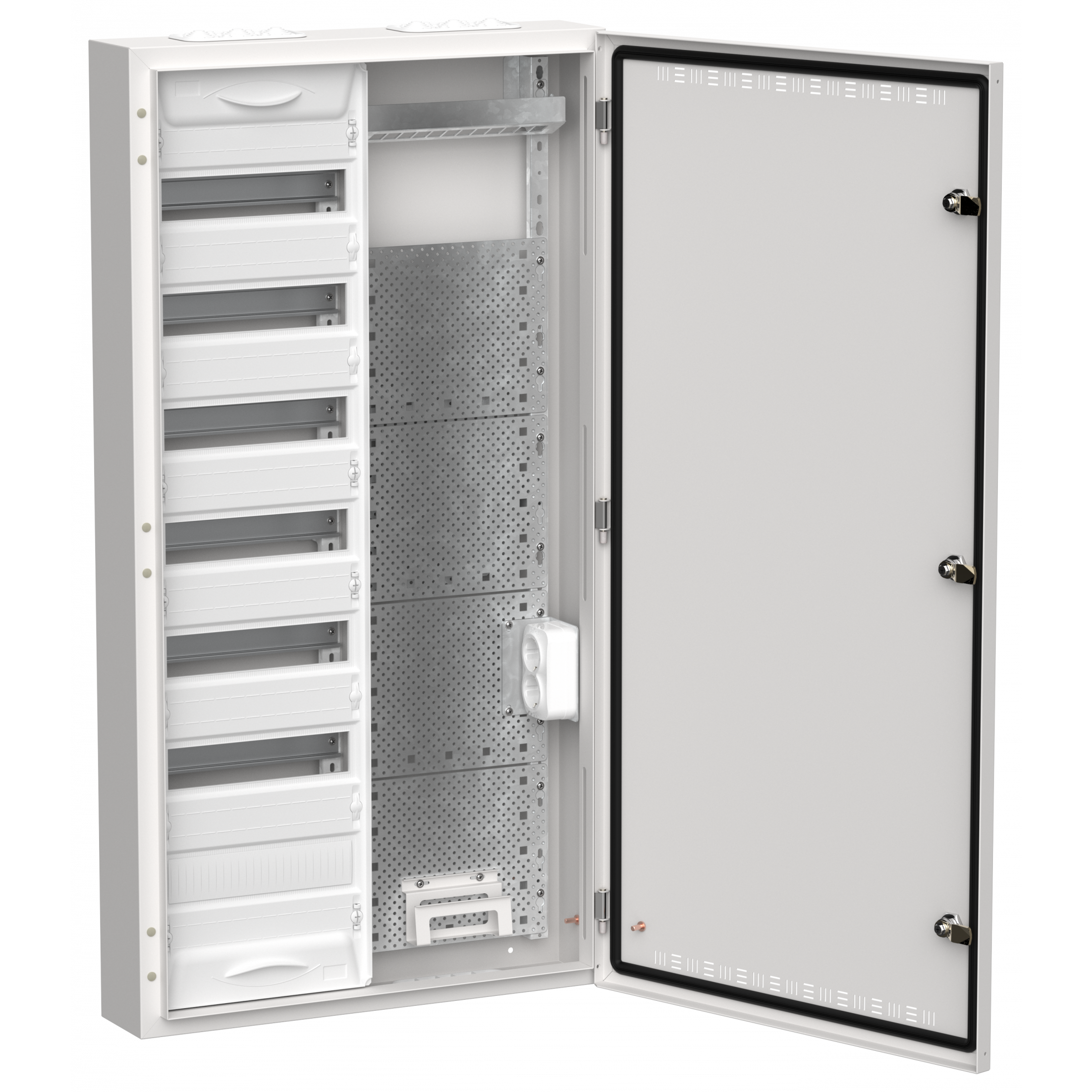 TITAN 5 Корпус комбинированный ЩРн-84 (2х84) 1085х570х140мм IP30 белый IEK
