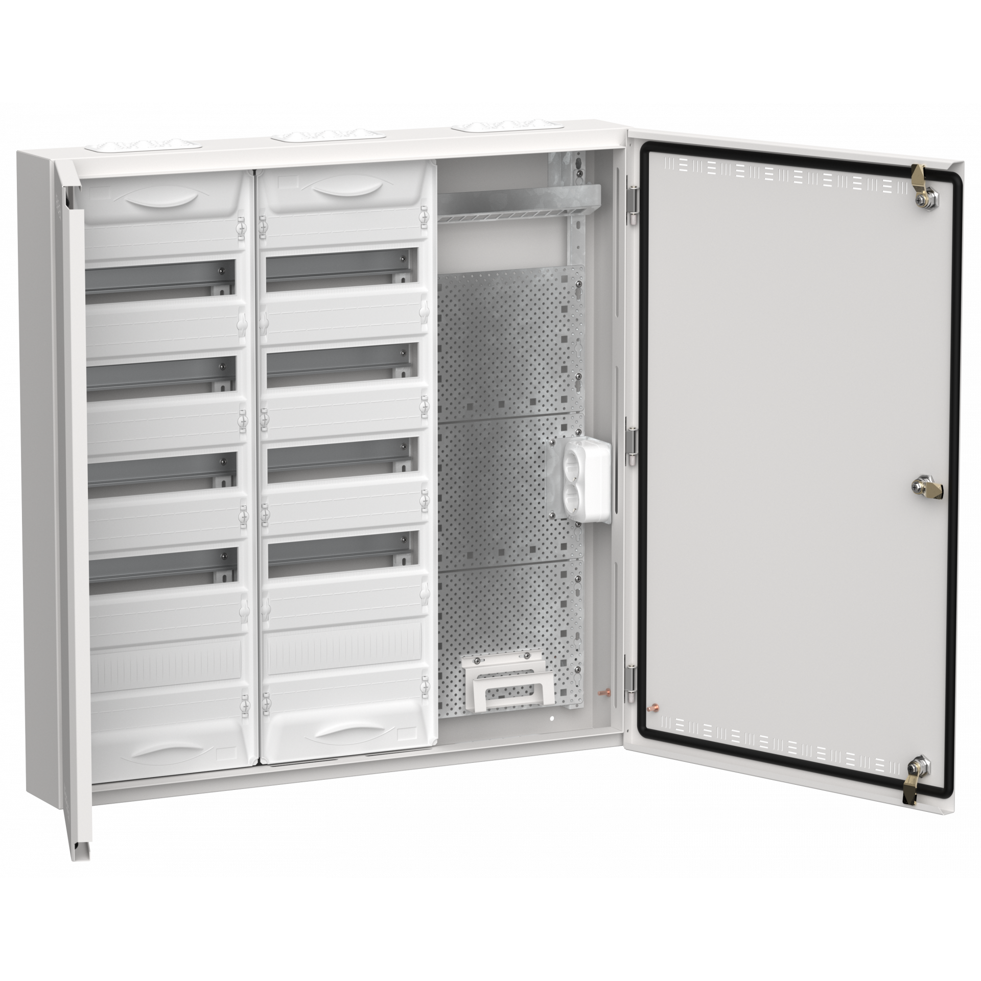 TITAN 5 Корпус комбинированный ЩРн-120 (3х60) 835х830х140мм IP30 белый IEK