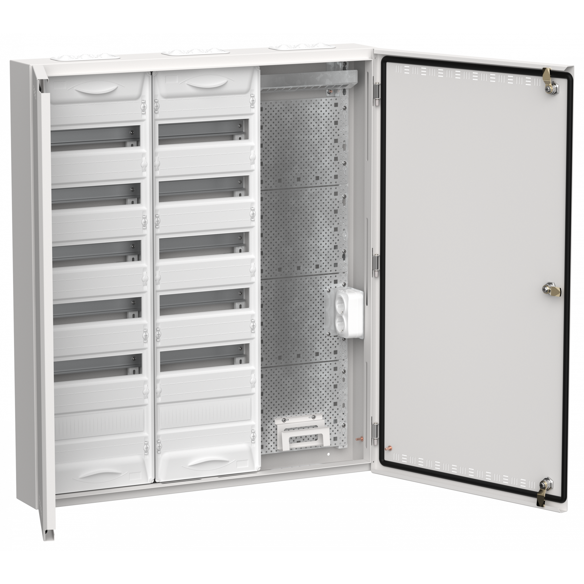 TITAN 5 Корпус комбинированный ЩРн-144 (3х72) 960х830х140мм IP30 белый IEK