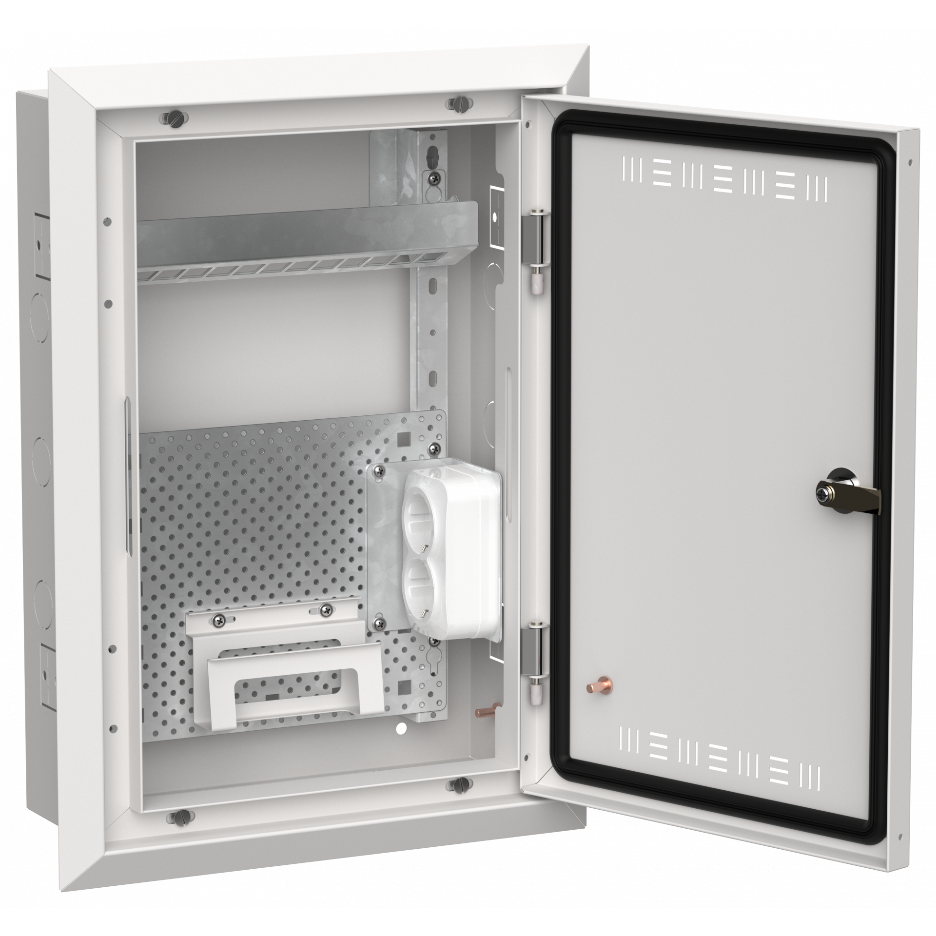 TITAN 5 Корпус мультимедиа ЩРв-24 (1х24) 505х365х130мм IP30 белый IEK