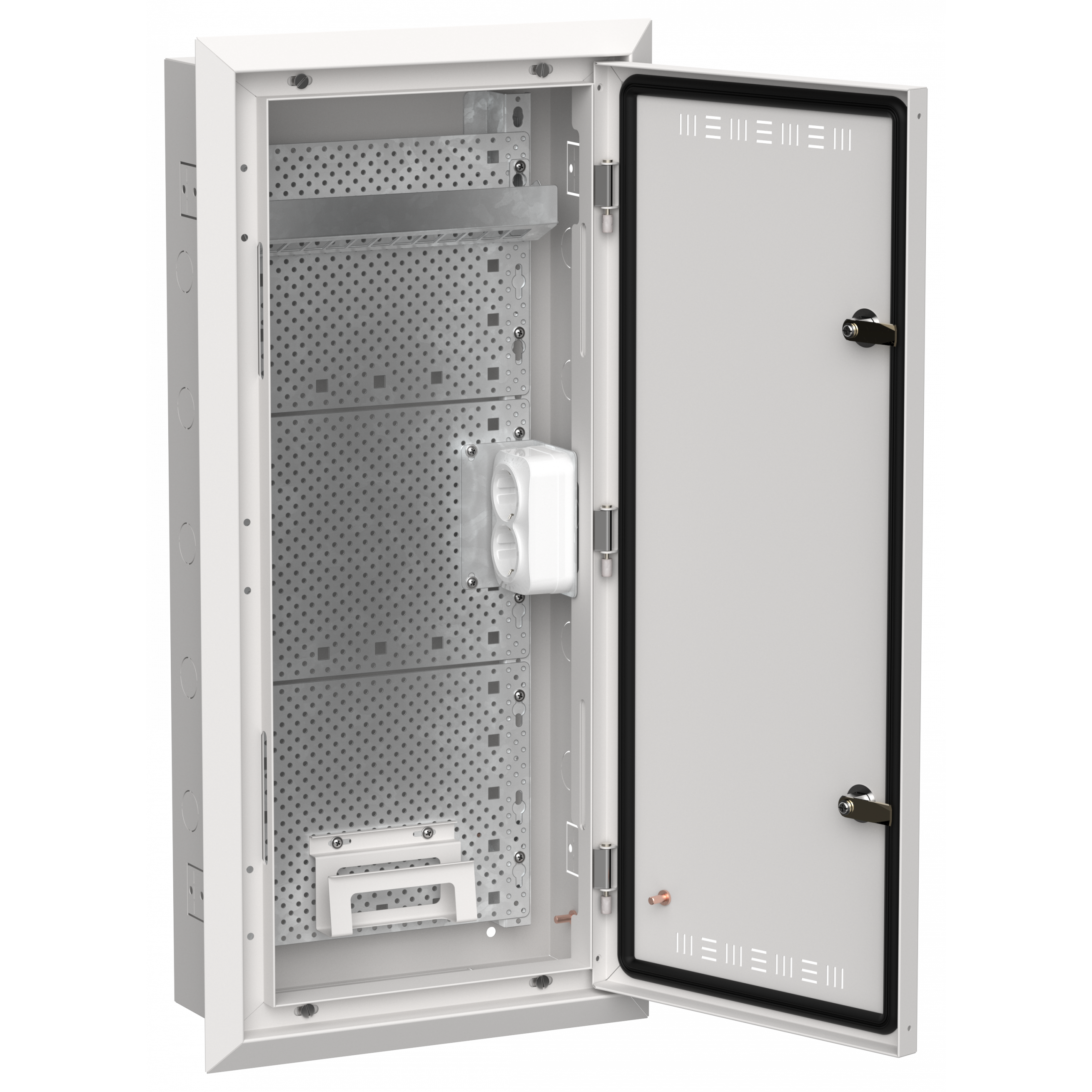 TITAN 5 Корпус мультимедиа ЩРв-48 (1х48) 755х365х130мм IP30 белый IEK