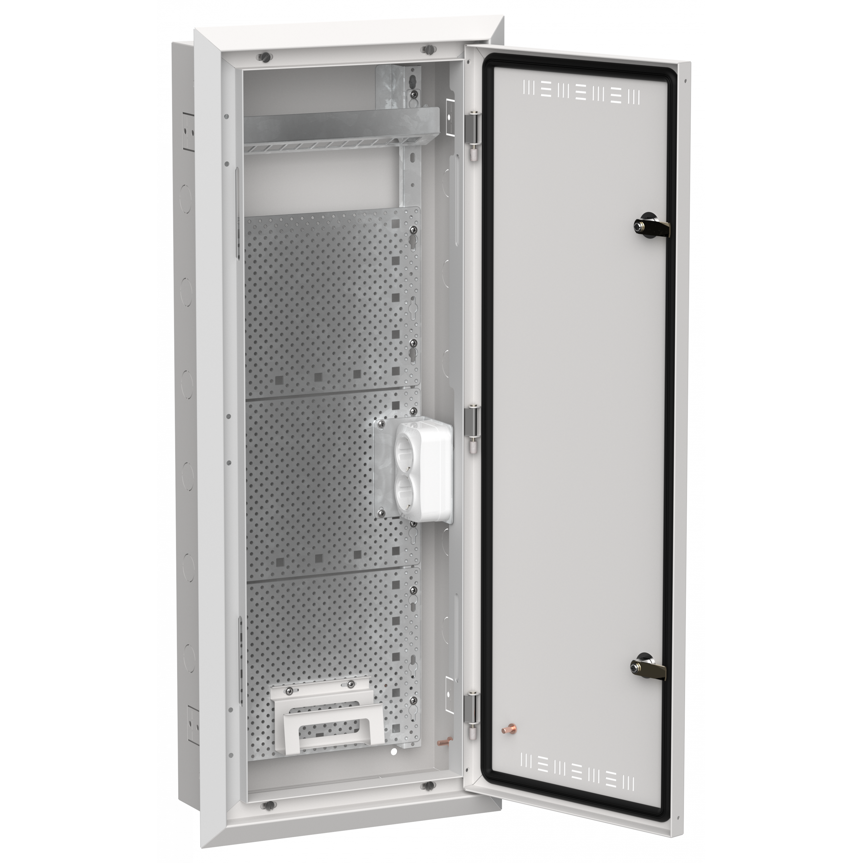 TITAN 5 Корпус мультимедиа ЩРв-60 (1х60) 880х365х130мм IP30 белый IEK