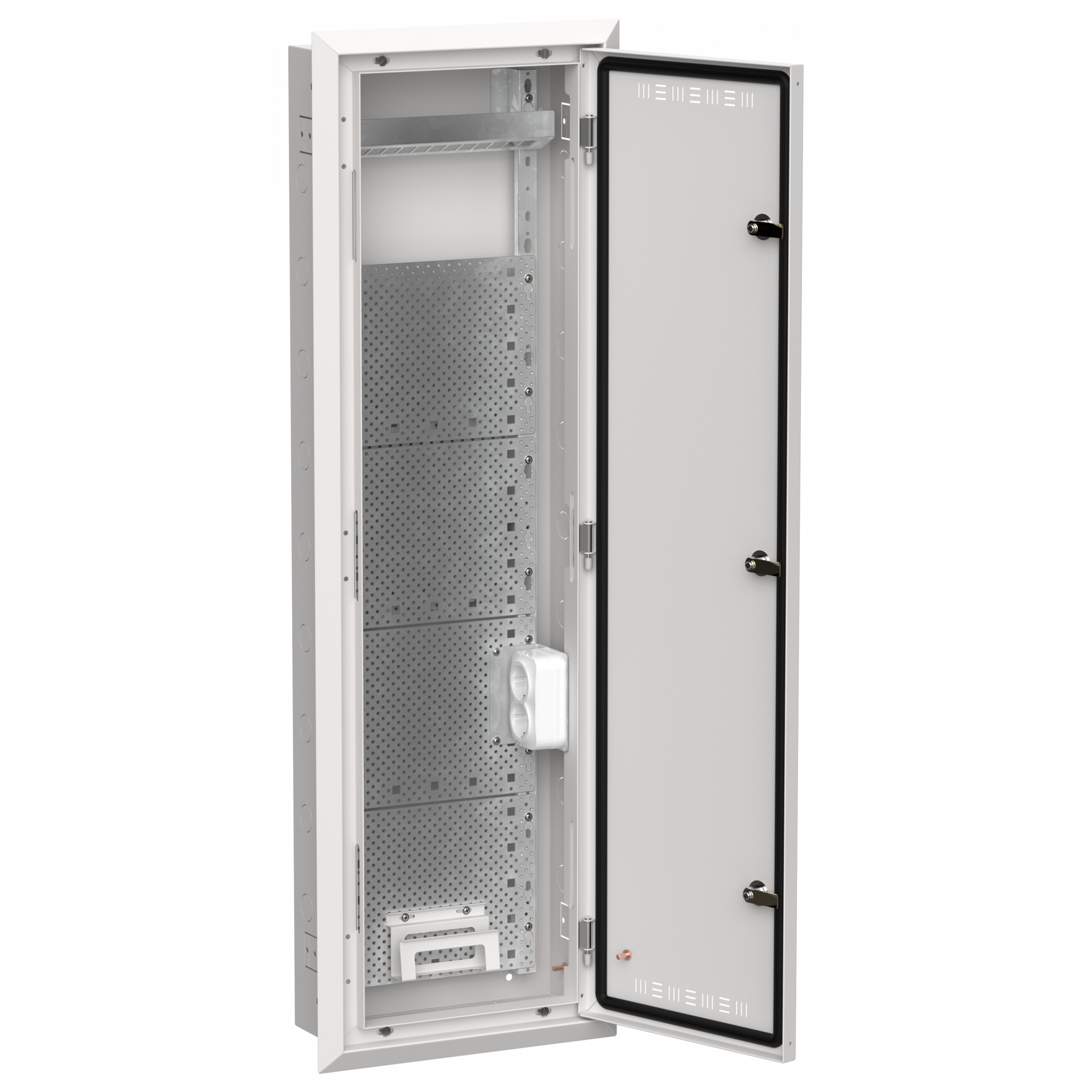 TITAN 5 Корпус мультимедиа ЩРв-84 (1х84) 1130х365х130мм IP30 белый IEK