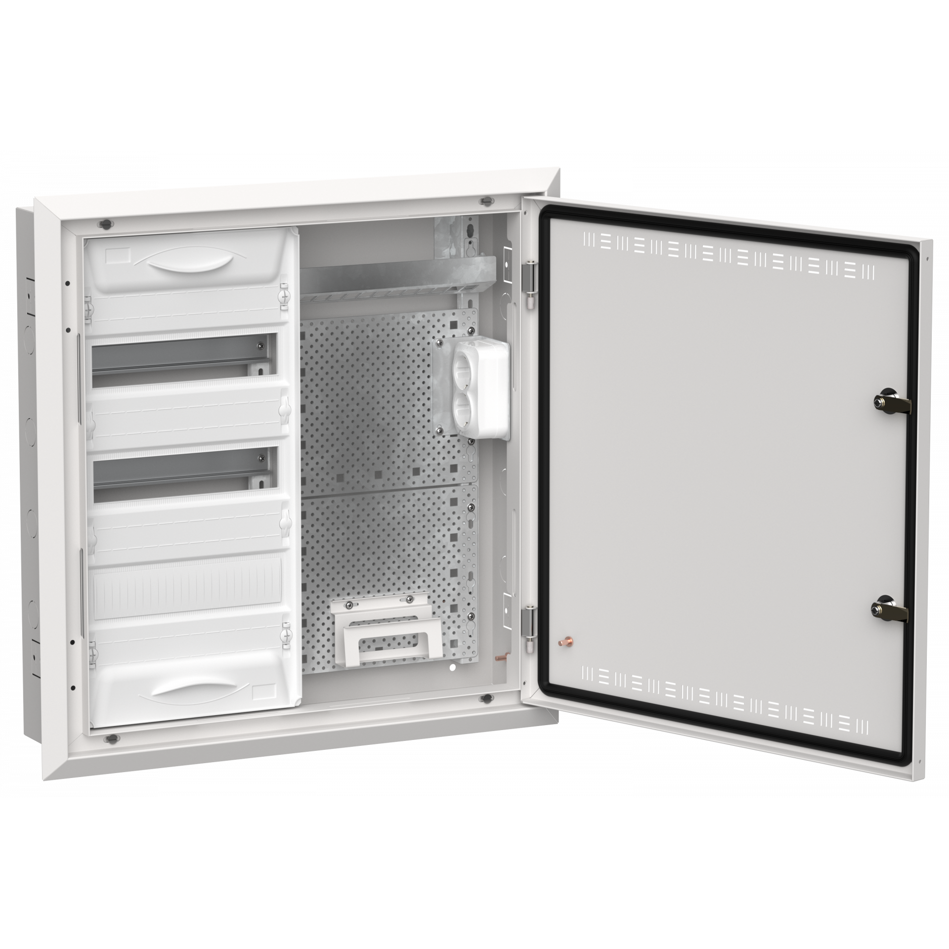 TITAN 5 Корпус комбинированный ЩРв-36 (2х36) 630х625х130мм IP30 белый IEK
