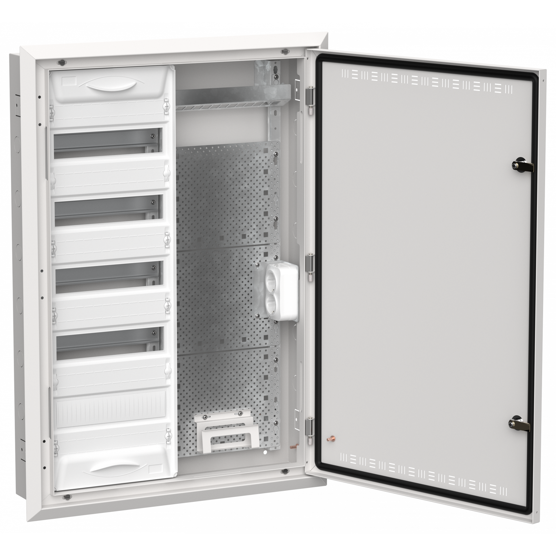 TITAN 5 Корпус комбинированный ЩРв-60 (2х60) 880х625х130мм IP30 белый IEK