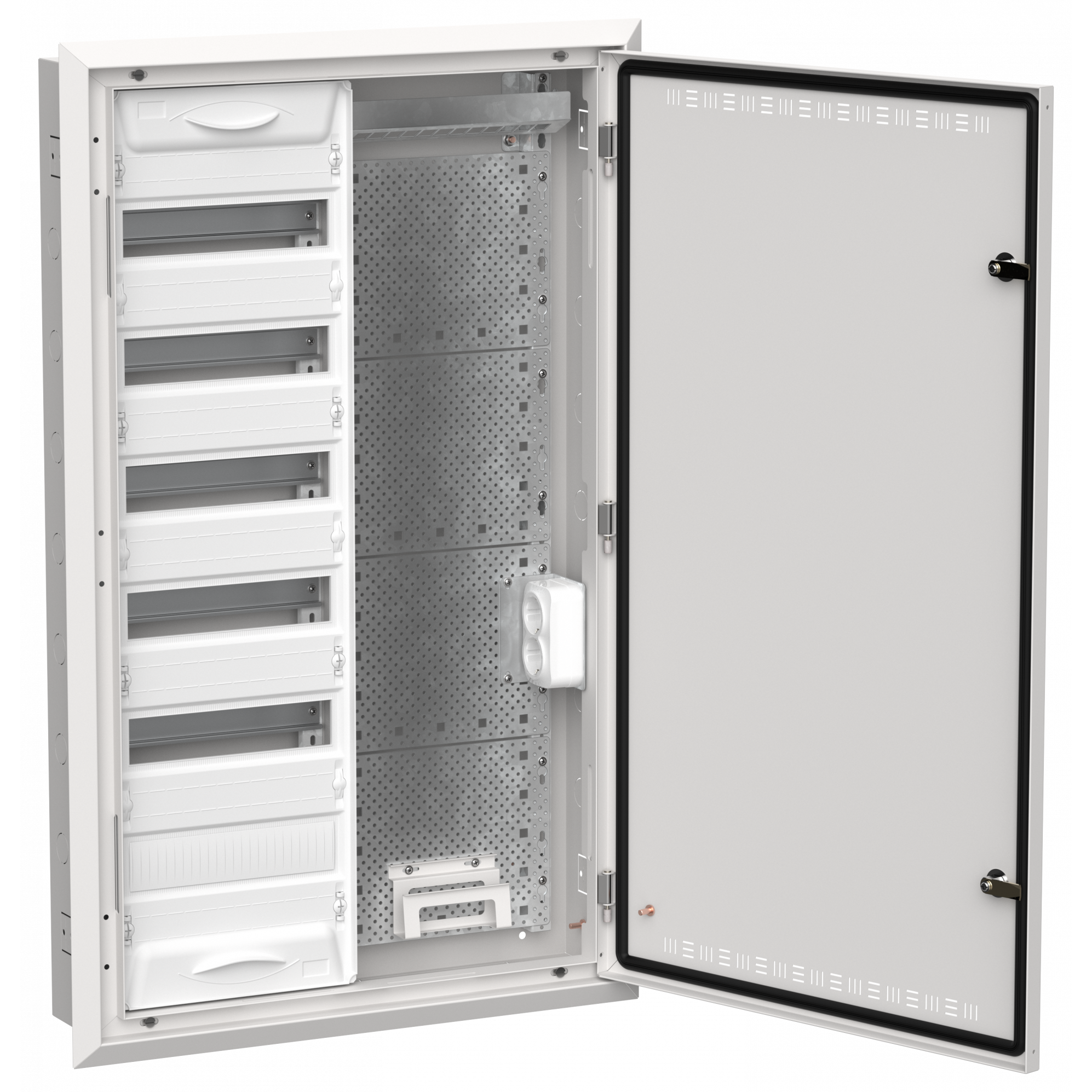 TITAN 5 Корпус комбинированный ЩРв-72 (2х72) 1005х625х130мм IP30 белый IEK
