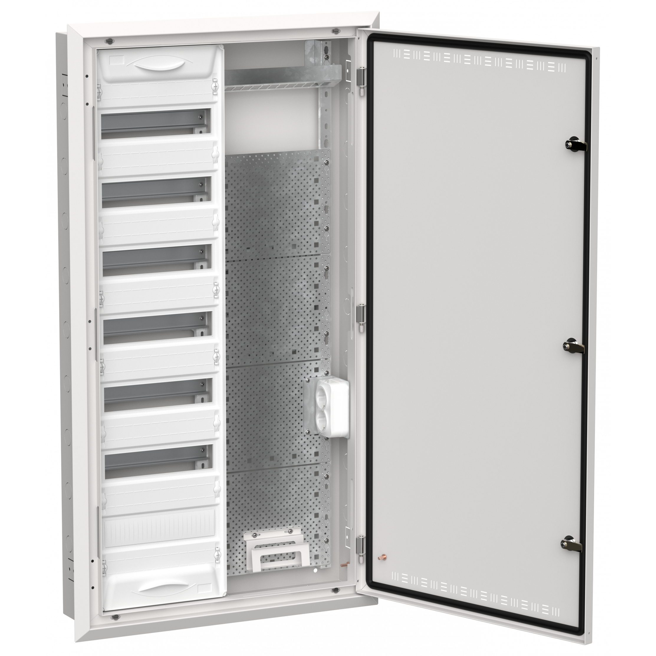 TITAN 5 Корпус комбинированный ЩРв-84 (2х84) 1130х625х130мм IP30 белый IEK