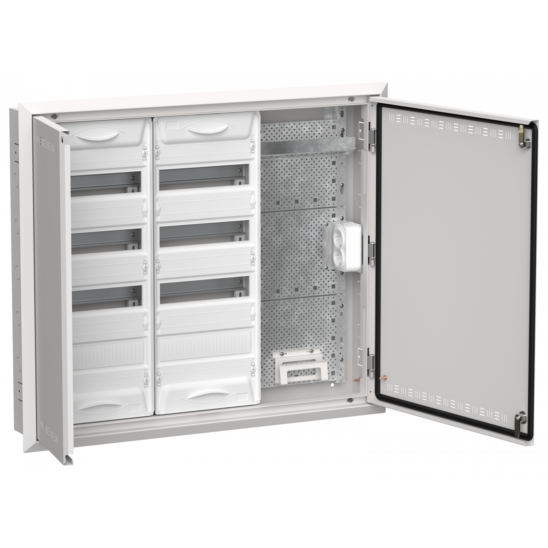 TITAN 5 Корпус комбинированный ЩРв-96 (3х48) 755х885х130мм IP30 белый IEK