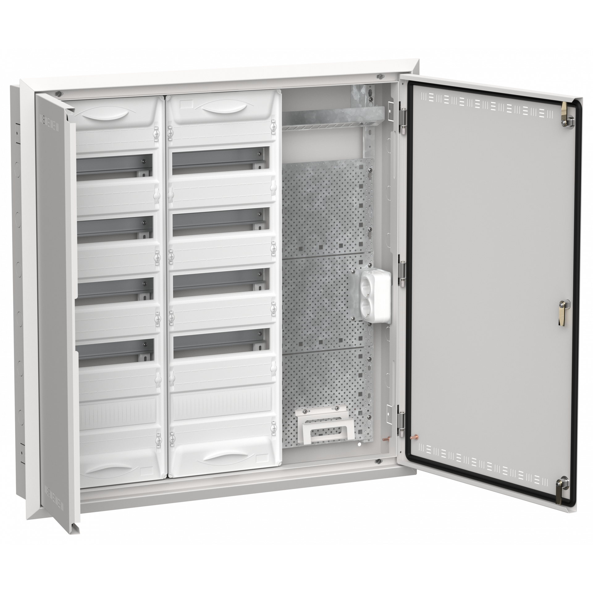 TITAN 5 Корпус комбинированный ЩРв-120 (3х60) 880х885х130мм IP30 белый IEK