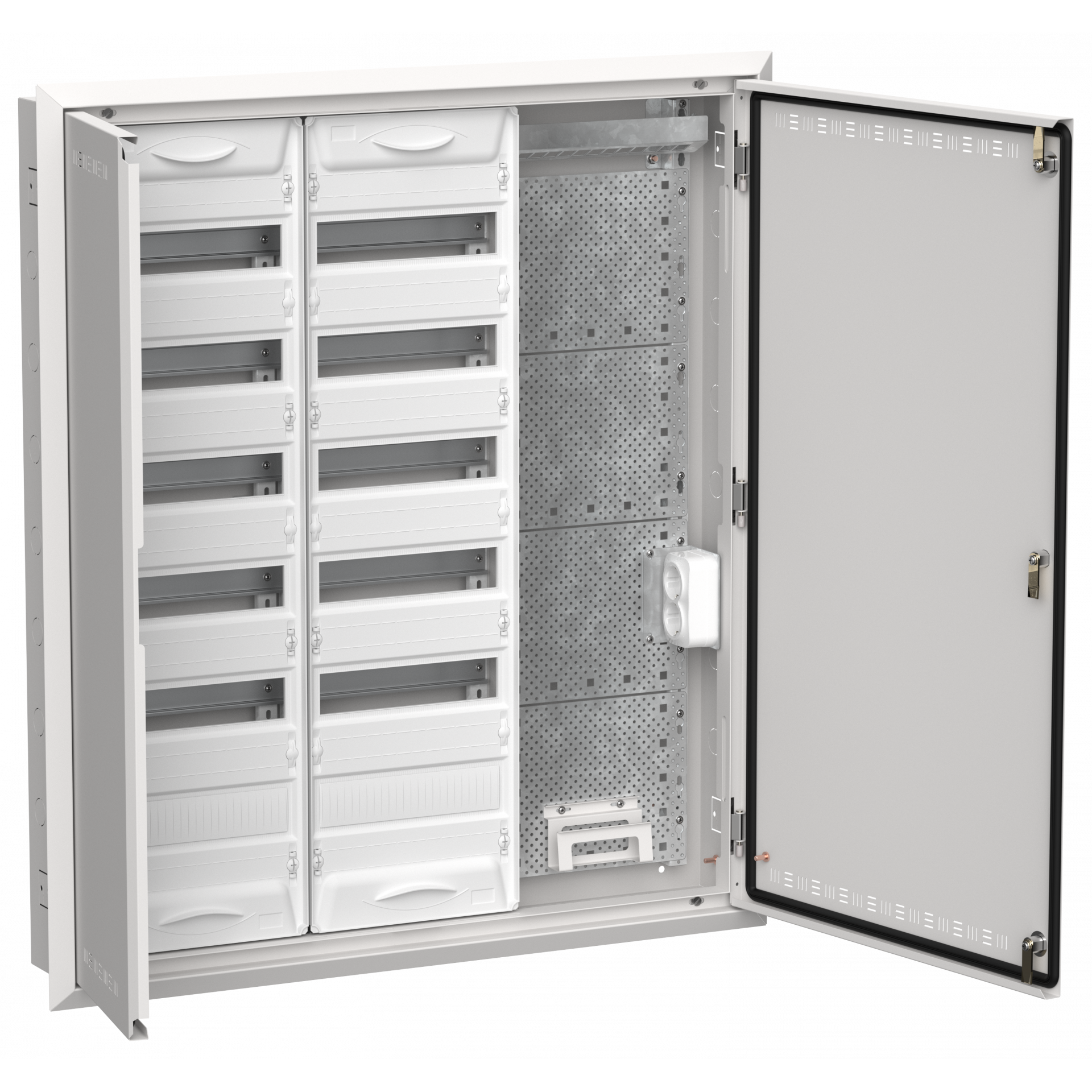 TITAN 5 Корпус комбинированный ЩРв-144 (3х72) 1005х885х130мм IP30 белый IEK