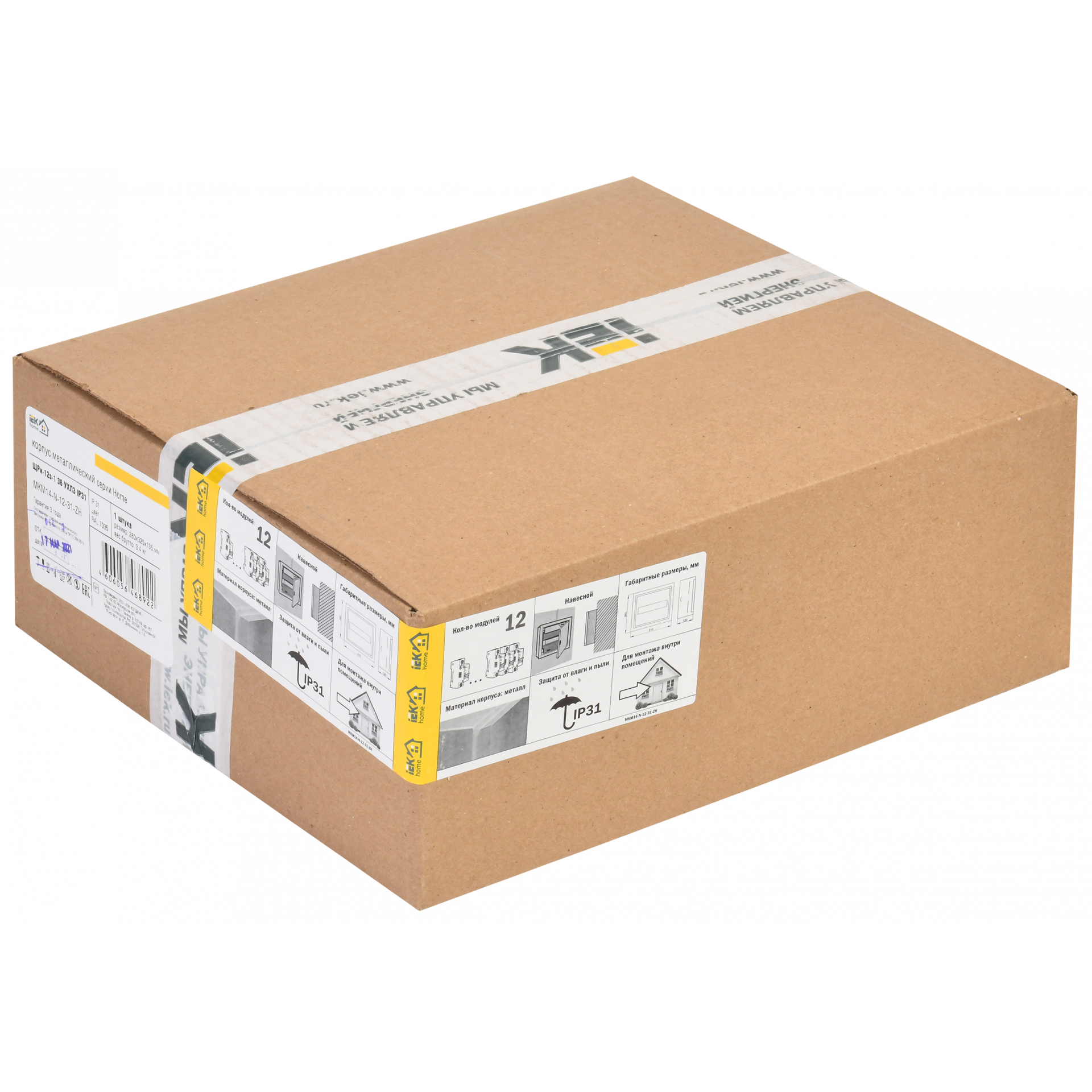 Корпус металлический ЩРн-12з-1 36 УХЛ3 IP31 IEK серия Home