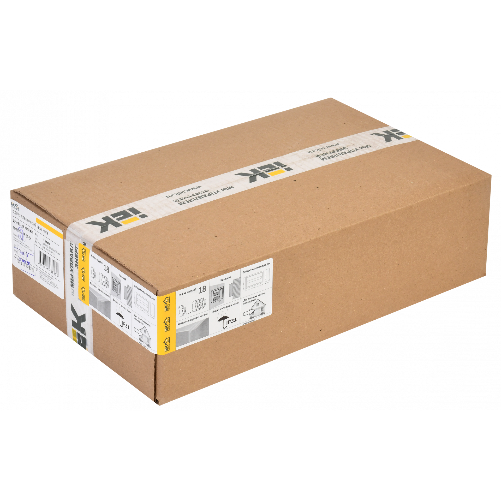 Корпус металлический ЩРн-18з-1 36 УХЛ3 IP31 IEK серия Home