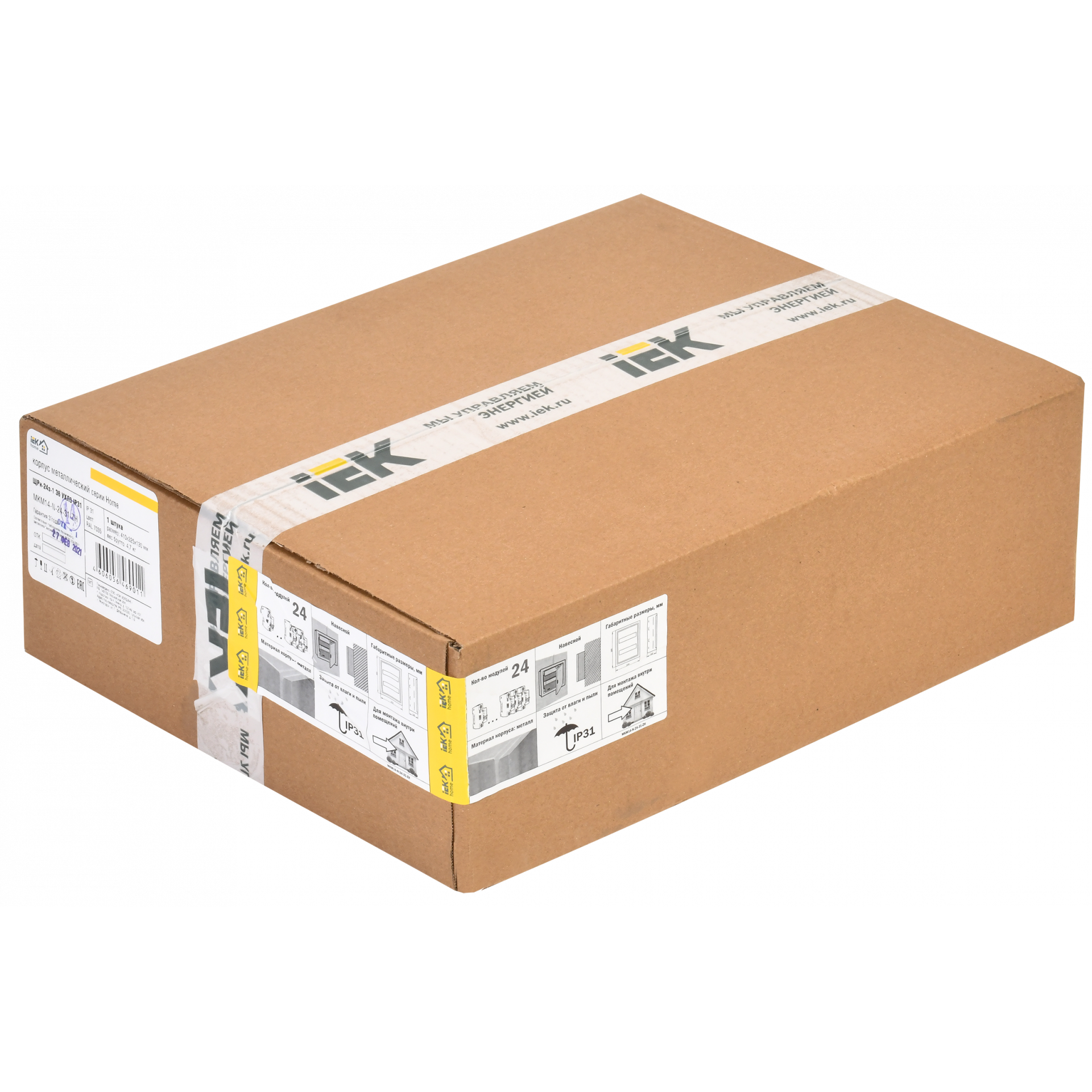 Корпус металлический ЩРн-24з-1 36 УХЛ3 IP31 IEK серия Home