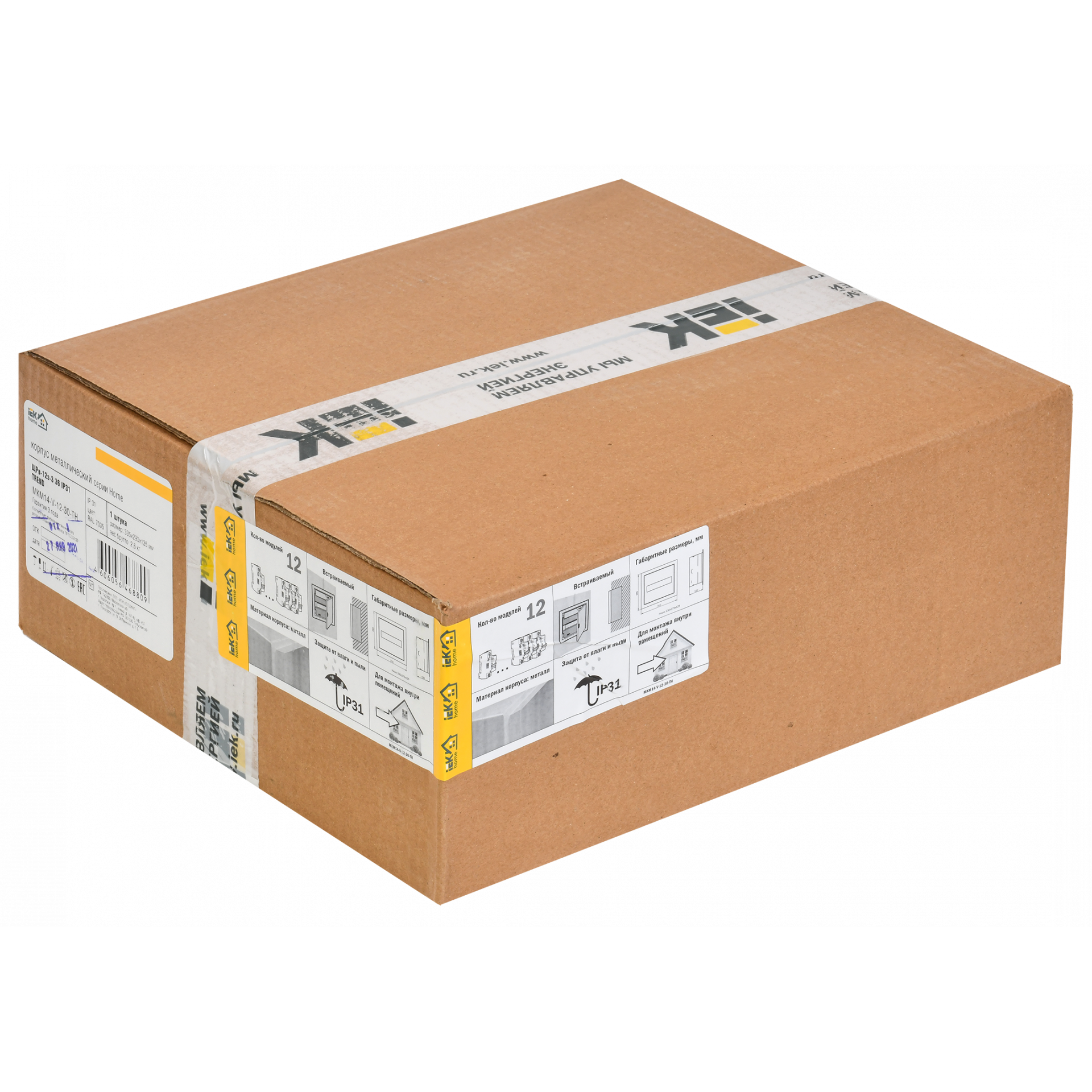 Корпус металлический ЩРв-12з-3 36 IP31 TREND IEK серия Home