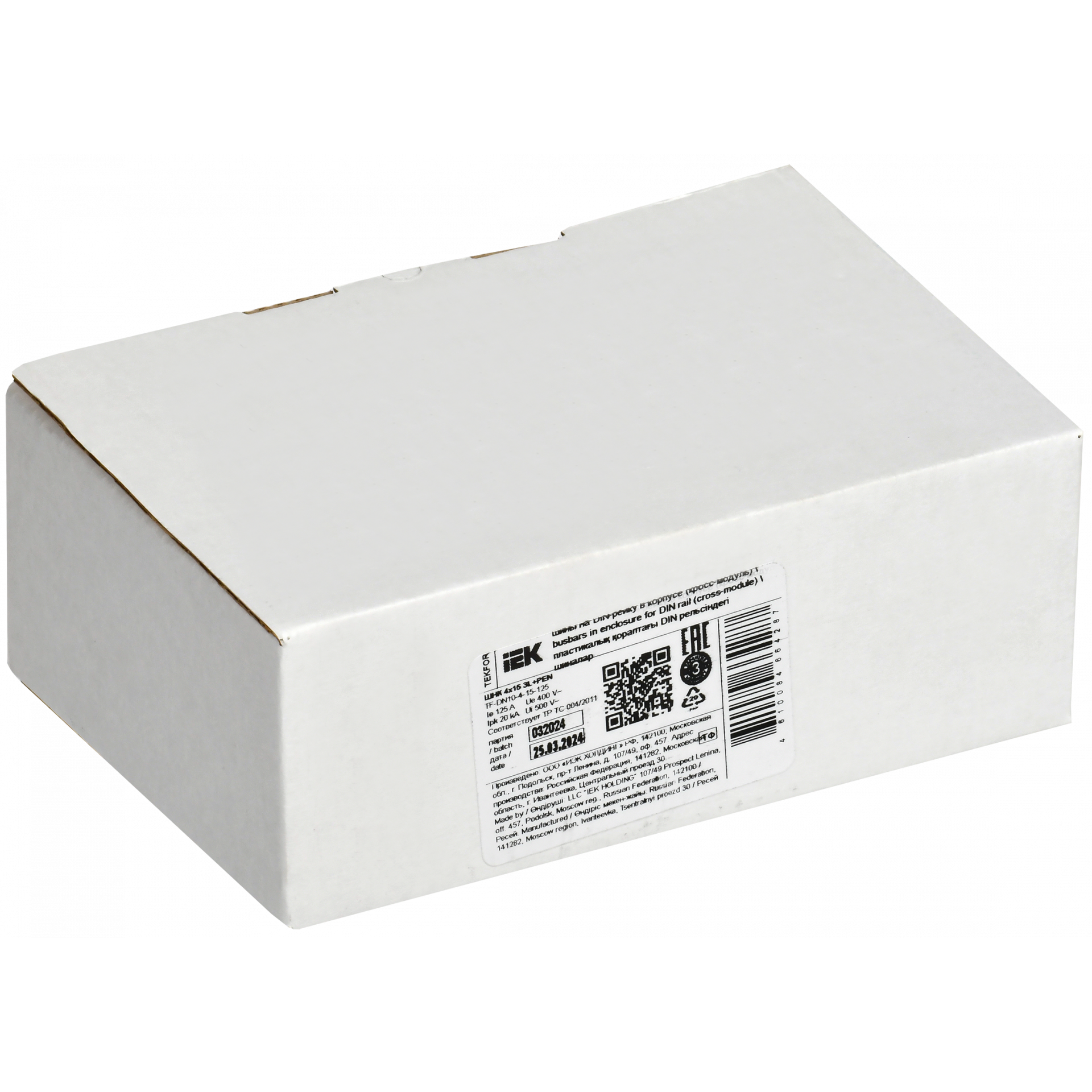 TEKFOR Шины на DIN-рейку (кросс-модуль) ШНК 4х15 3L+PEN IEK