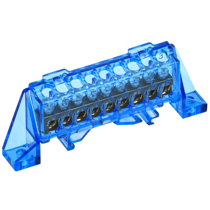 TEKFOR Шина N ноль в комбинированном DIN-изоляторе Стойка 6х9-9-С IEK