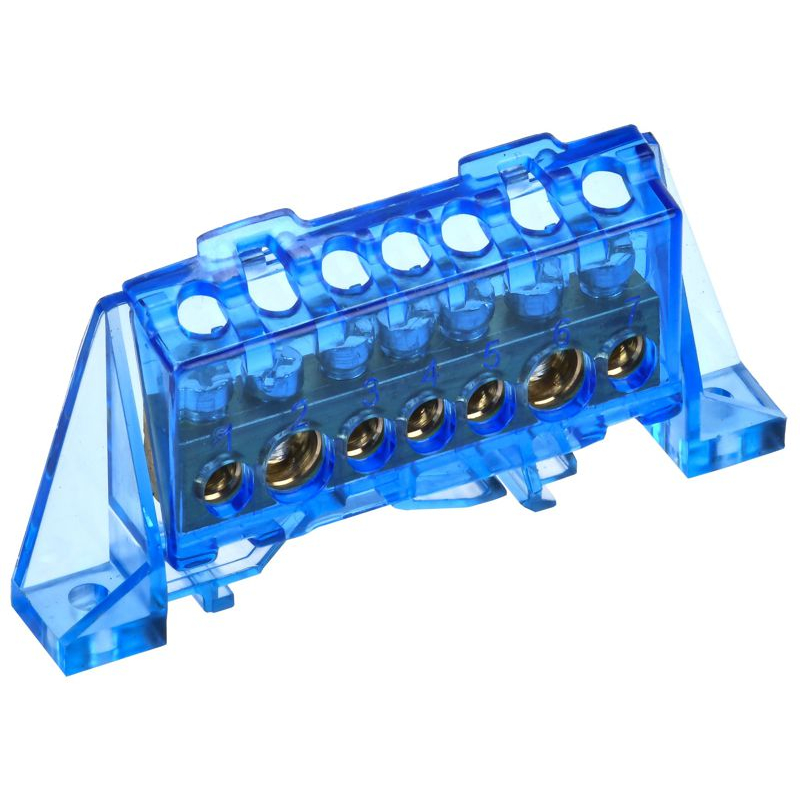 TEKFOR Шина N ноль в комбинированном DIN-изоляторе Стойка 8х12-7-С IEK