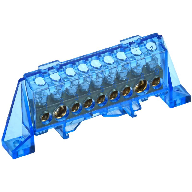 TEKFOR Шина N ноль в комбинированном DIN-изоляторе Стойка 8х12-9-С IEK