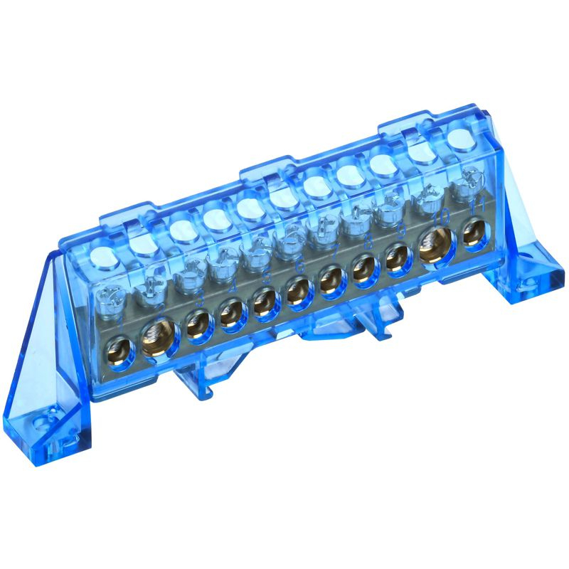 TEKFOR Шина N ноль в комбинированном DIN-изоляторе Стойка 8х12-11-С IEK