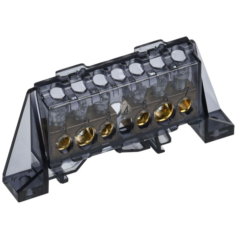 TEKFOR Шина N ноль в комбинированном DIN-изоляторе Стойка 8х12-(3+3)-Ч IEK