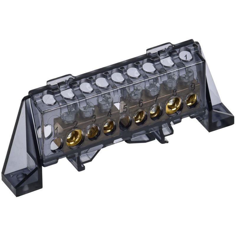 TEKFOR Шина N ноль в комбинированном DIN-изоляторе Стойка 8х12-(3+4)-Ч IEK