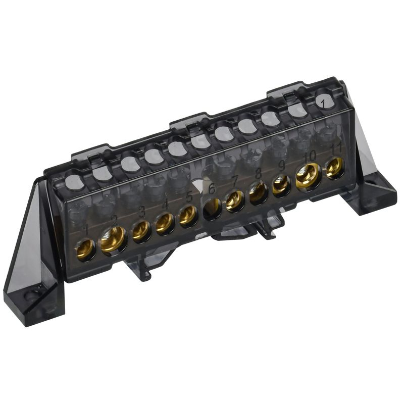 TEKFOR Шина N ноль в комбинированном DIN-изоляторе Стойка 8х12-(5+5)-Ч IEK