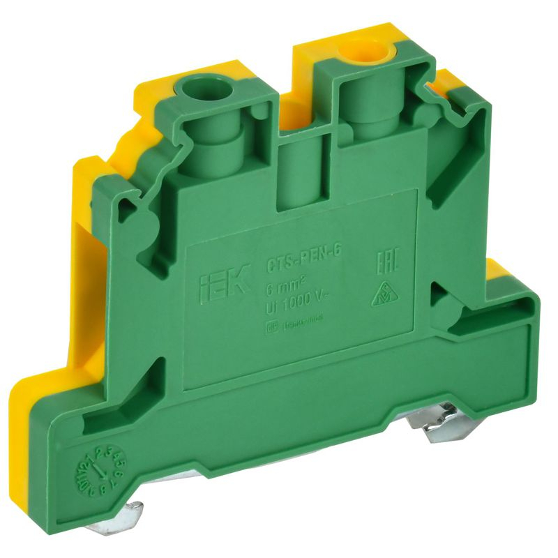 ARMAFIX Клемма винтовая CTS-PEN земля 6мм2 желто-зелен. IEK