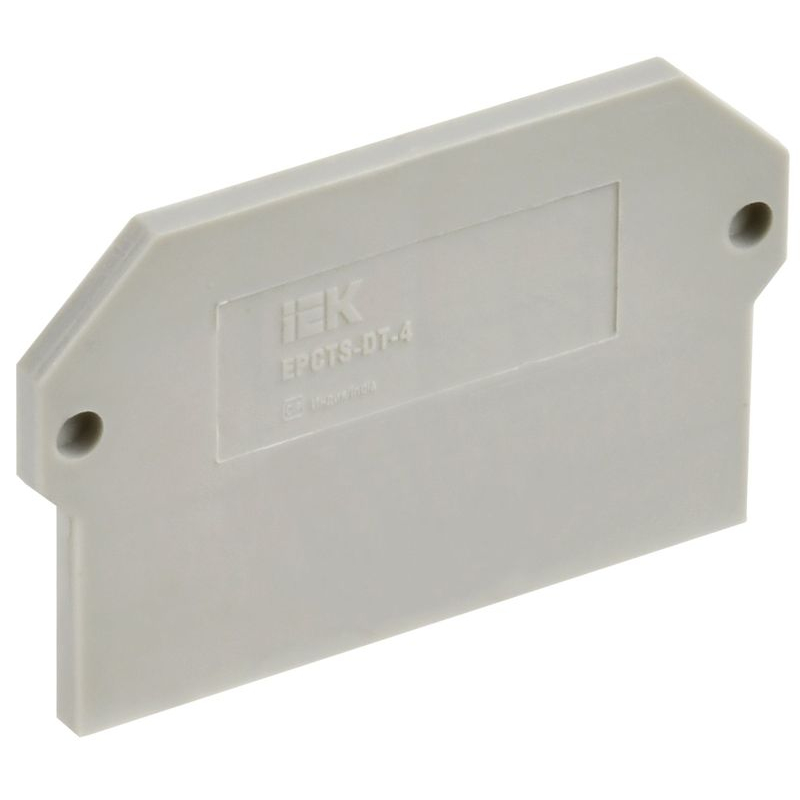 Заглушка для колодки клеммной CTS-DT 4мм2 серая IEK