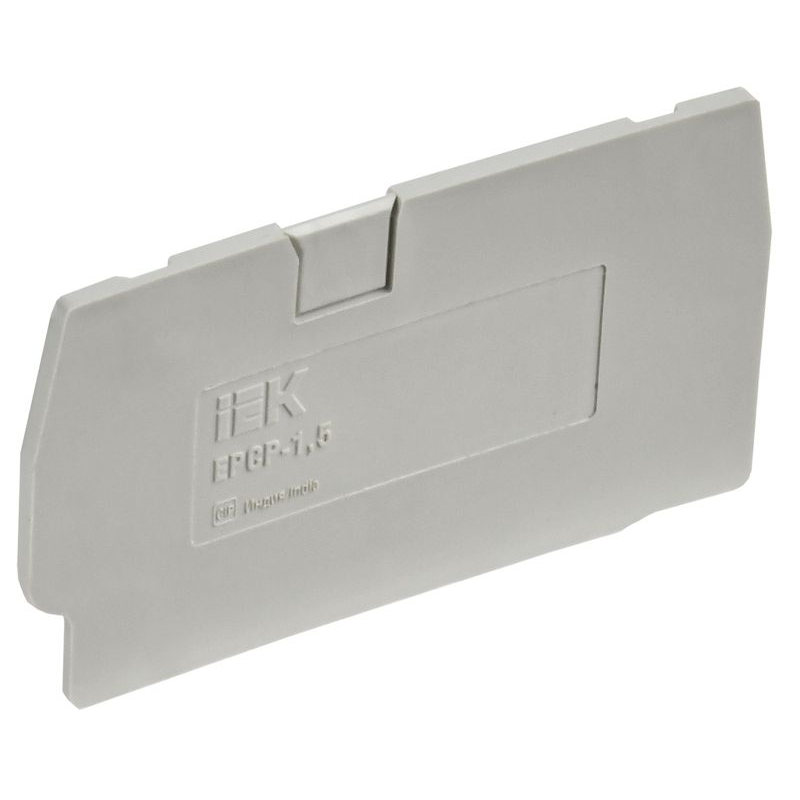 Заглушка для колодки клеммной CP 1,5мм2 серая IEK