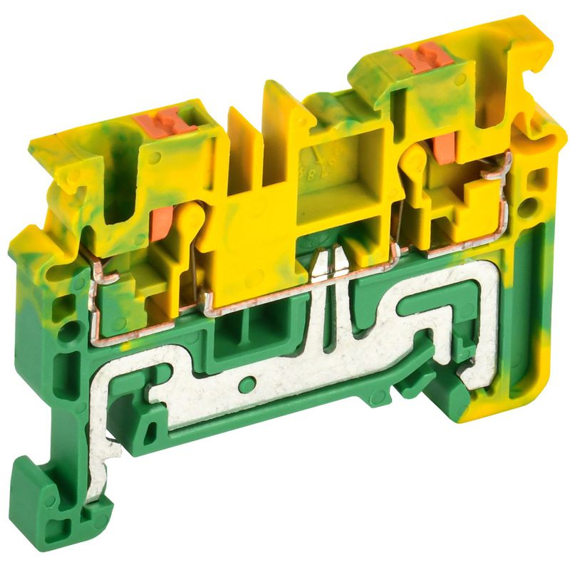 ARMAFIX Клемма пружин. Push-in CP-PEN земля 2,5мм2 желто-зеленая IEK