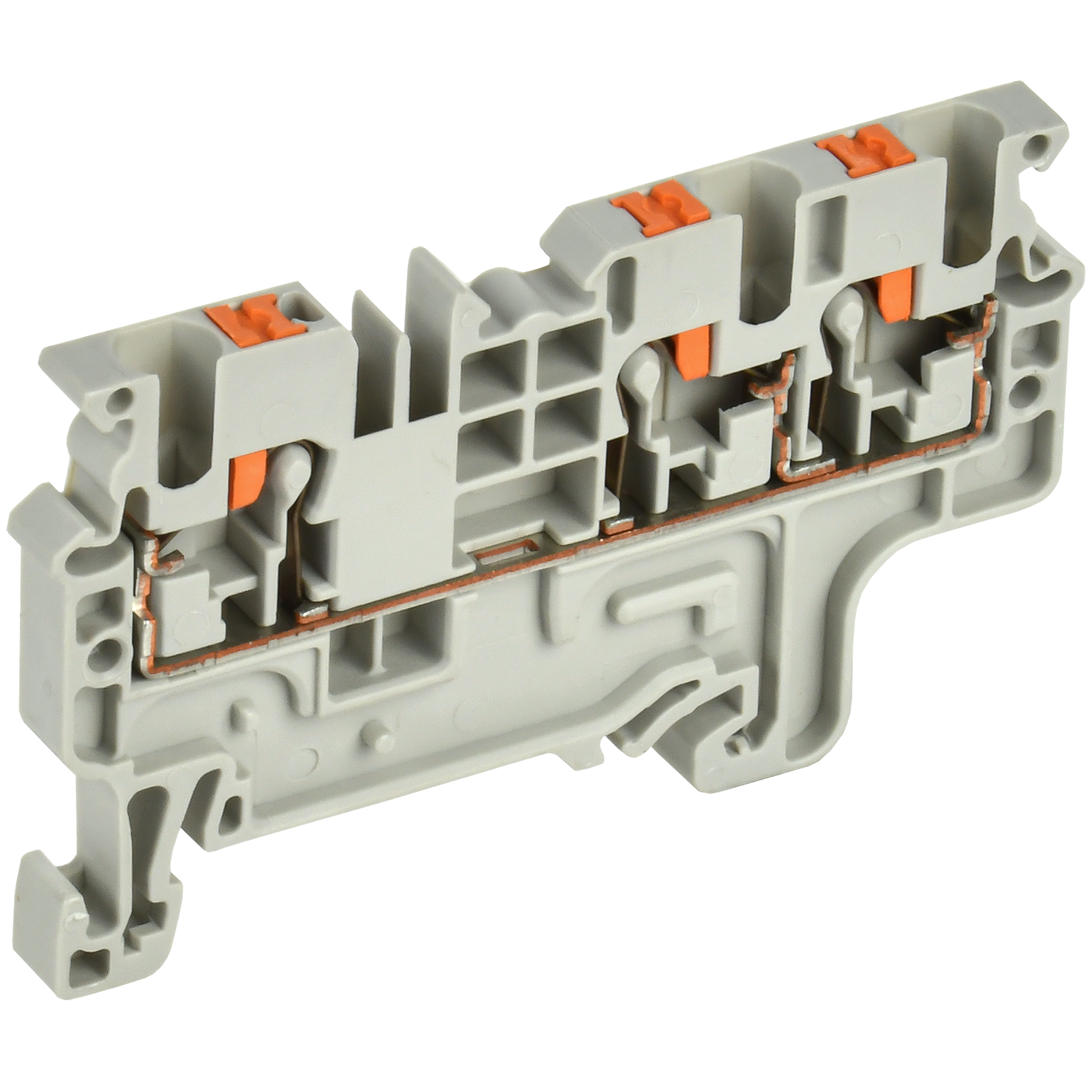 ARMAFIX Клемма пружин. Push-in CP-MC 3 вывода 2,5мм2 серая IEK