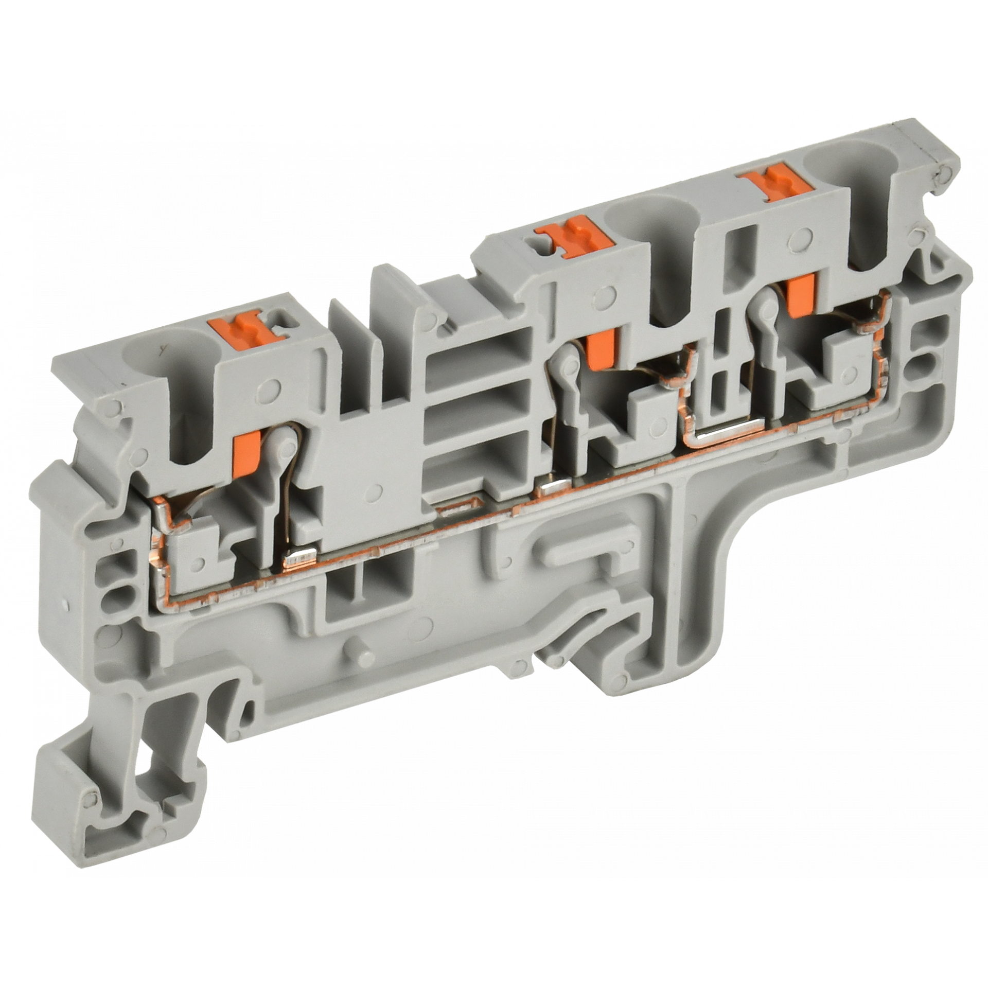 ARMAFIX Клемма пружин. Push-in CP-MC 3 вывода 4мм2 серая IEK