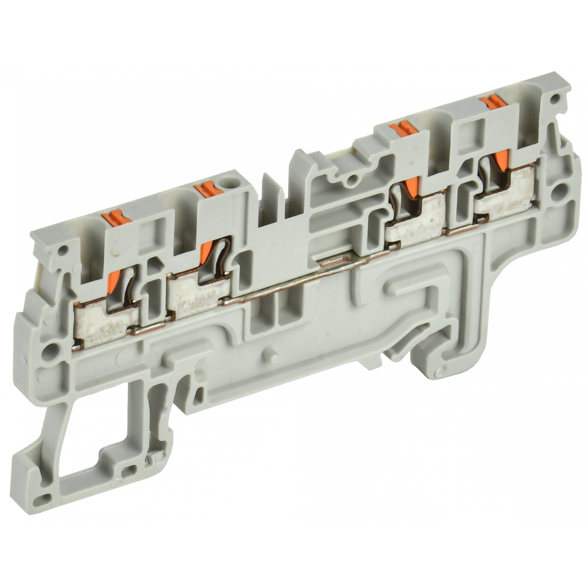 ARMAFIX Клемма пружин. Push-in CP-MC 4 вывода 1,5мм2 серая IEK