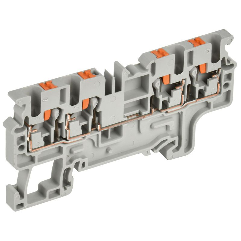 ARMAFIX Клемма пружин. Push-in CP-MC 4 вывода 2,5мм2 серая IEK