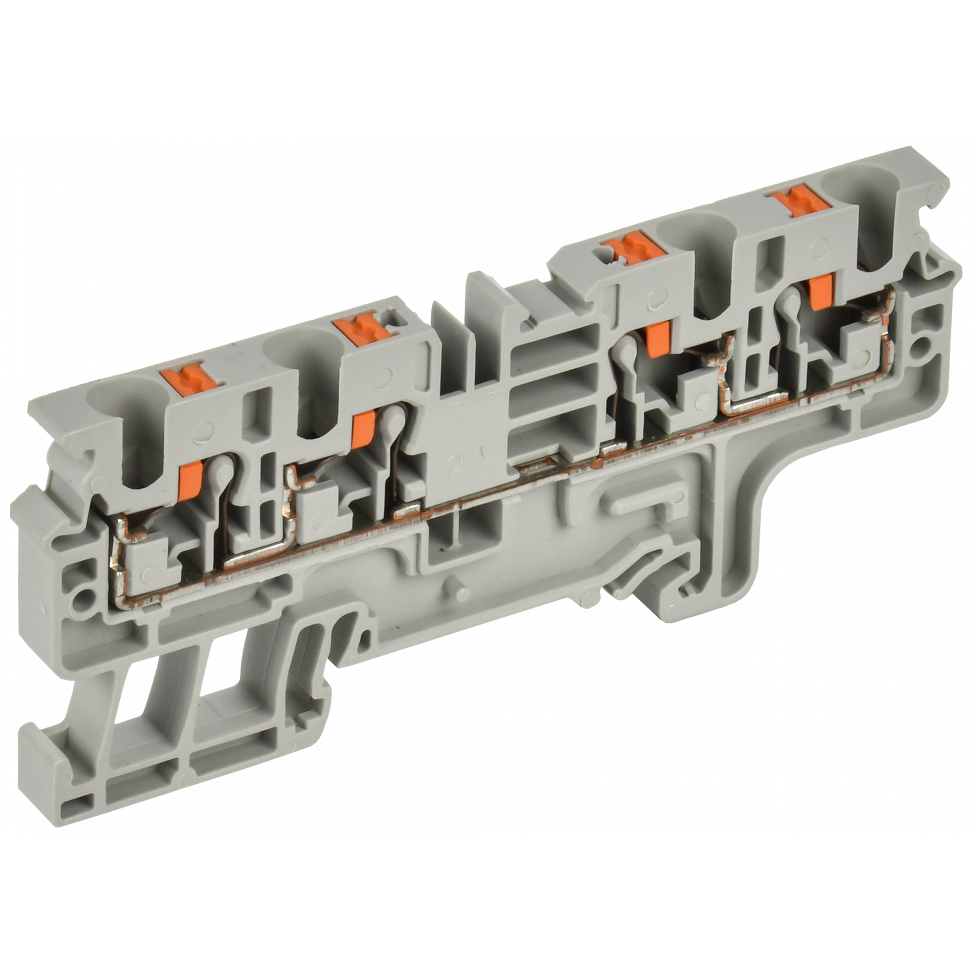 ARMAFIX Клемма пружин. Push-in CP-MC 4 вывода 4мм2 серая IEK