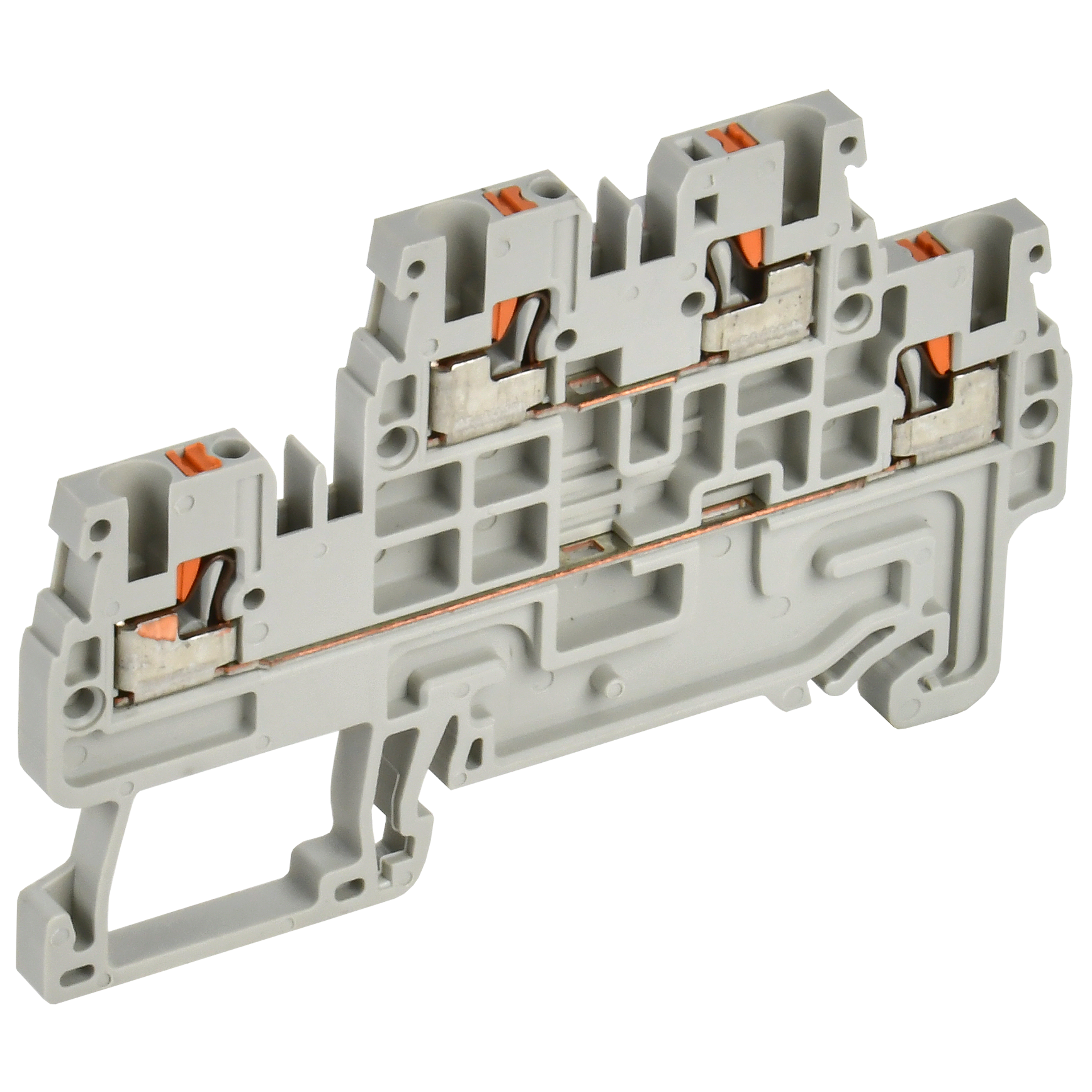 ARMAFIX Клемма пружин. Push-in CP-ML 2 ур. 1,5мм2 серая IEK