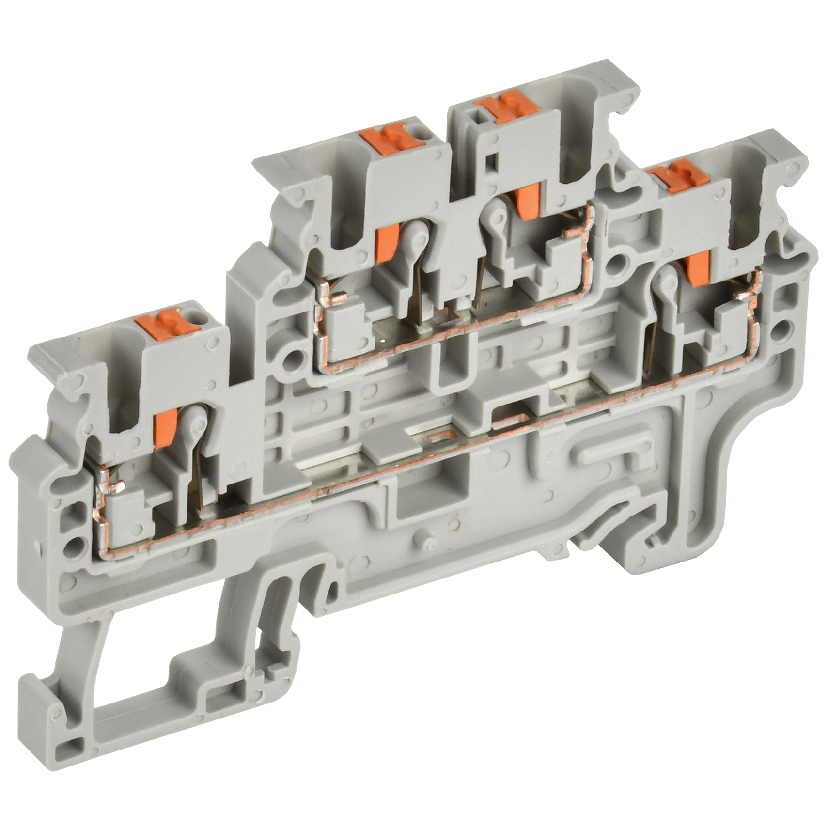 ARMAFIX Клемма пружин. Push-in CP-ML 2 ур. 2,5мм2 серая IEK