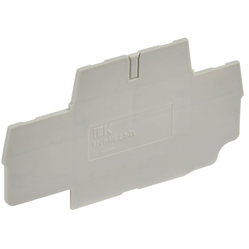 Заглушка для колодки клеммной CP-ML двухуровневая 2,5мм2 серая IEK