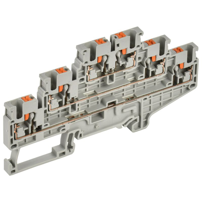 ARMAFIX Клемма пружин. Push-in CP-ML 3 ур. 2,5мм2 серая IEK