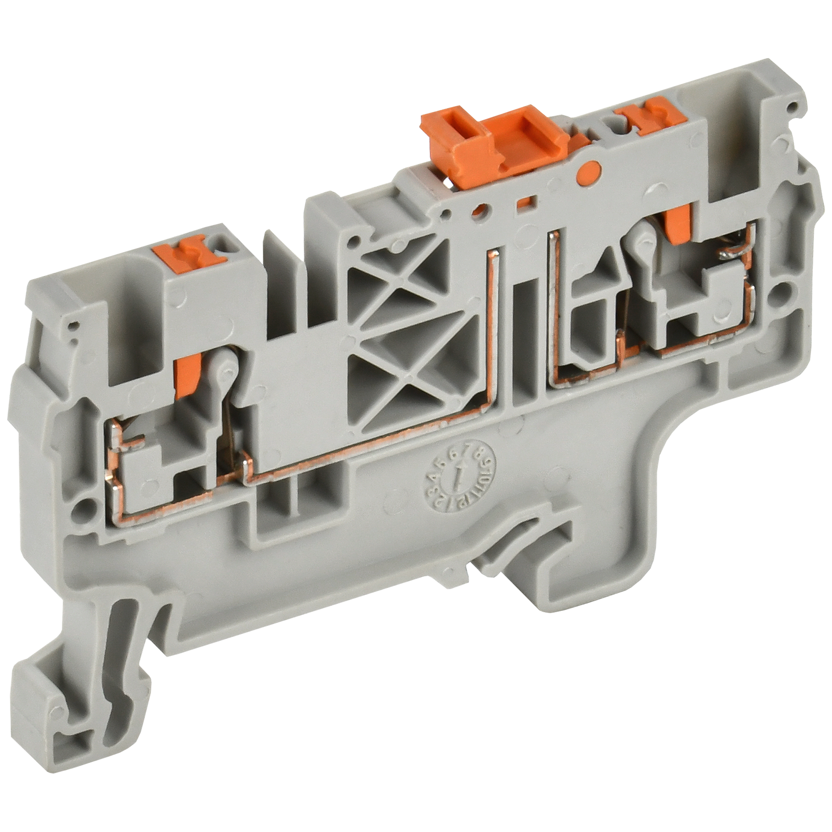 ARMAFIX Клемма пружин. Push-in CP-DT измерит. нож. разм. 2,5мм2 серая IEK