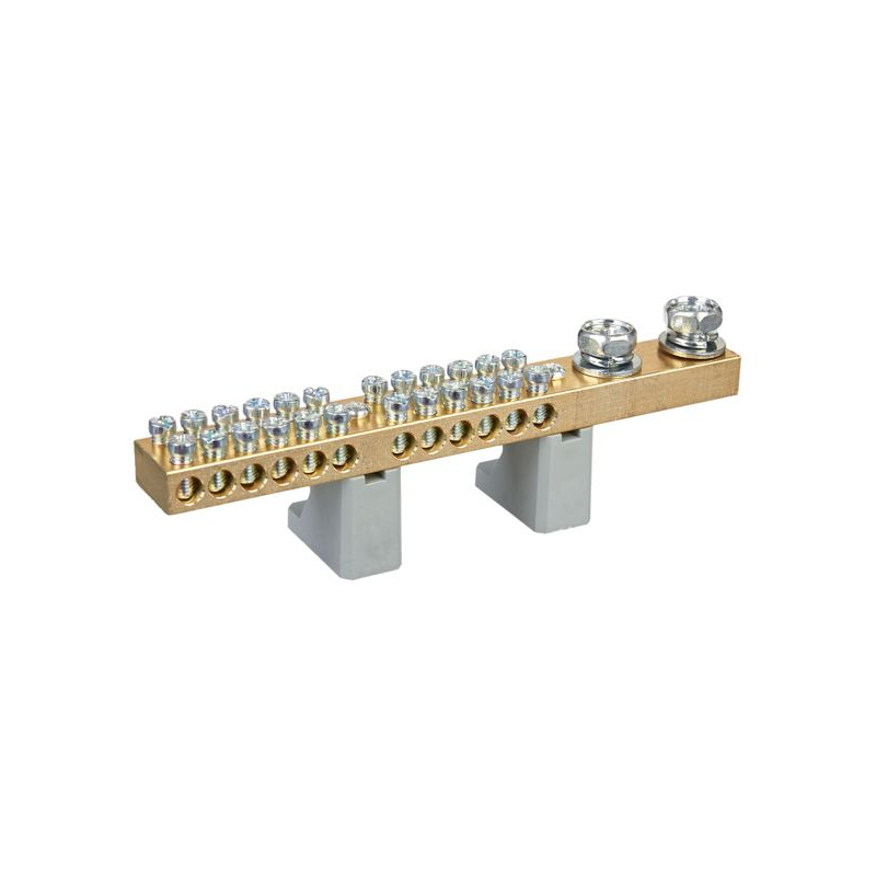 Шина N ноль на двух угловых изоляторах 200А ШНИ-10х18-24-L2-С IEK