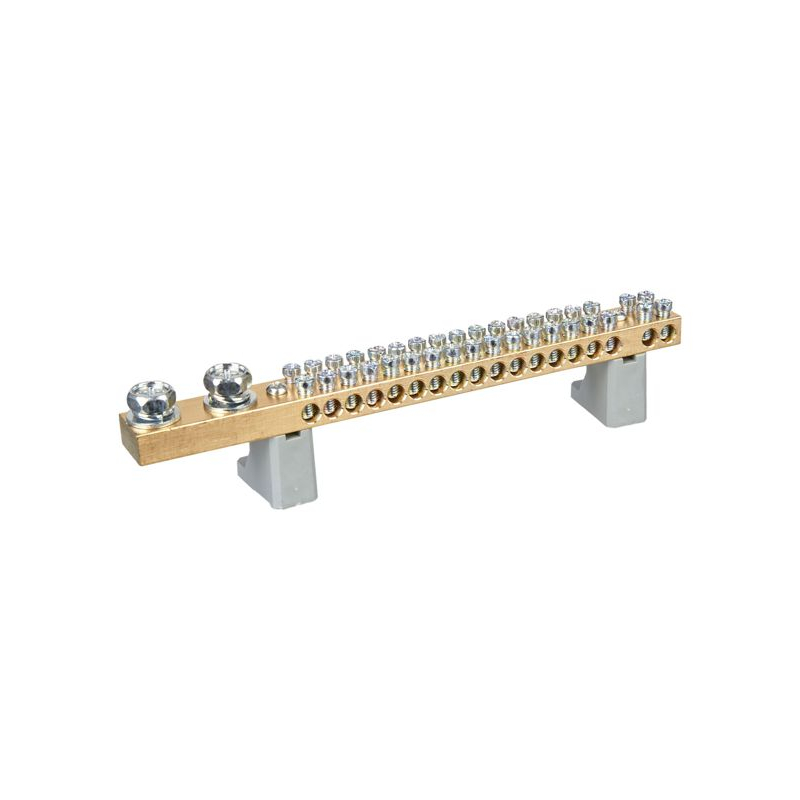 Шина N ноль на двух угловых изоляторах 200А ШНИ-10х18-36-L2-С IEK