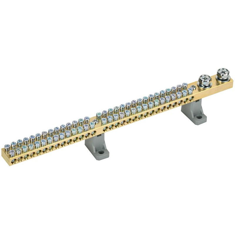 Шина N ноль на двух угловых изоляторах 200А ШНИ-10х18-60-L2-С IEK