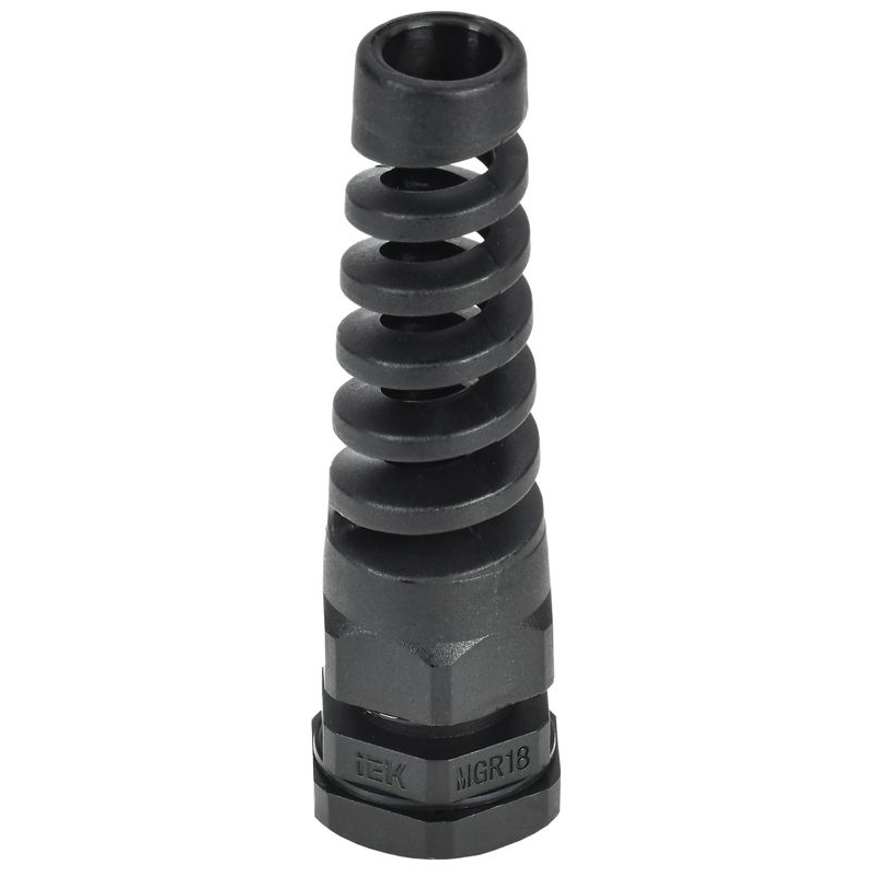 Сальник MGR 18 с гибким отводом d=5-10мм IP68 черный IEK