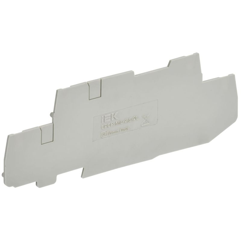 ARMAFIX Заглушка торцевая для клеммы CP-ML 2 уровневой с ножевым размыкателем 2,5мм2 серая IEK