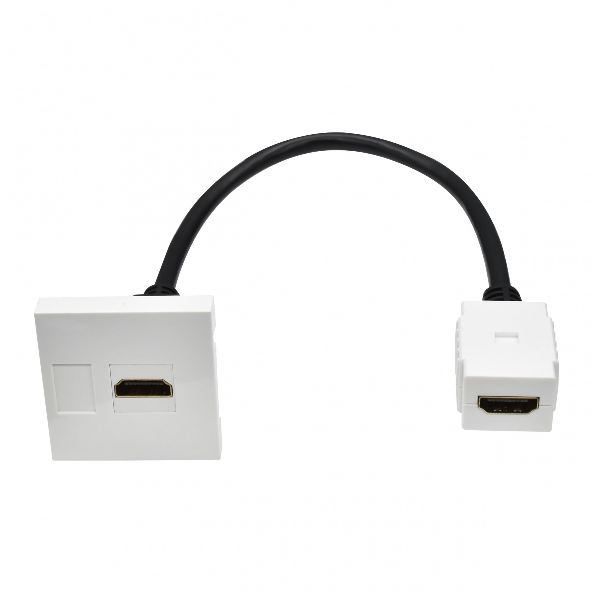 PRIMER РКМ-20-10-П Розетка мультимедийная HDMI M/M (2 модуля) белая IEK